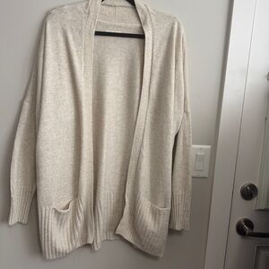 Cream Oversized Cardigan
